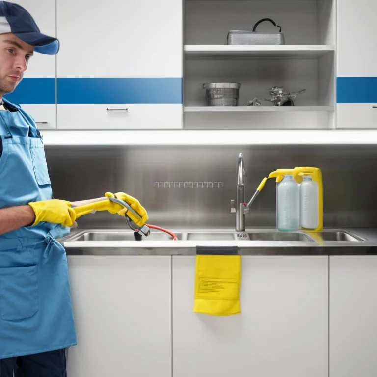 Técnico DrainFlow com equipamento de hidro-jet